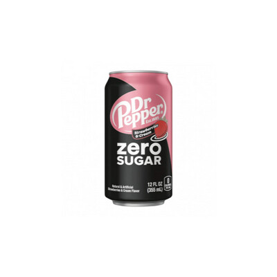 Dr Pepper Zero Sugar Strawberries & Cream Can (355ml) - America