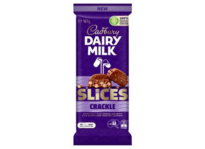 Cadbury Dairy Milk Slices Crackle 165g - Australia
