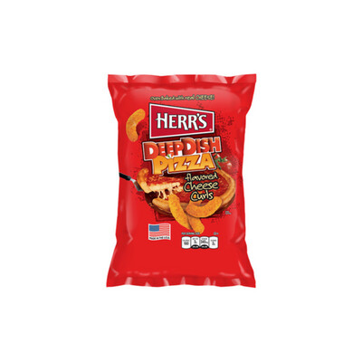 Herr’s Deep Dish Pizza Flavored Cheese Curls (198g) - America