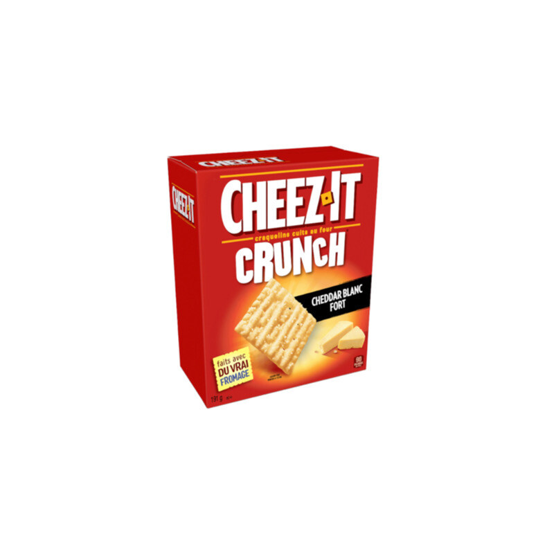 Cheez-It Crunch Sharp White Cheddar Baked Snack Crackers (191g) - Canada