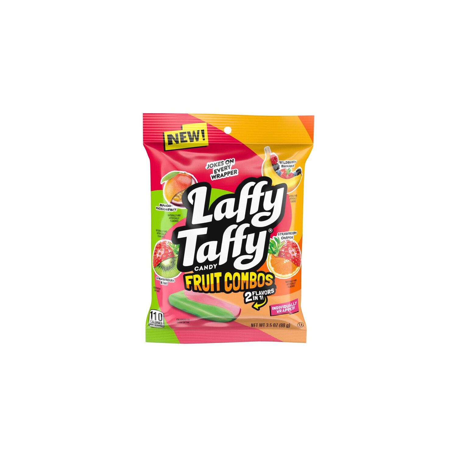 Laffy Taffy Fruit Combos Peg Bag (99g) America