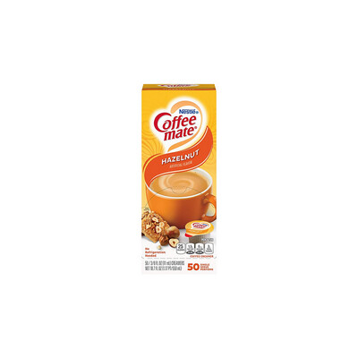 Coffee Mate Liquid Coffee Creamer Tubs Hazelnut 50-Pack (550ml) - America