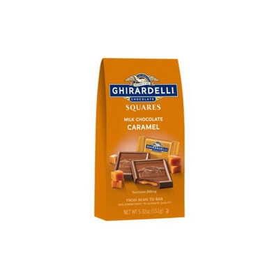 Ghirardelli Chocolate Squares Milk Chocolate Caramel Bag (151g) - America