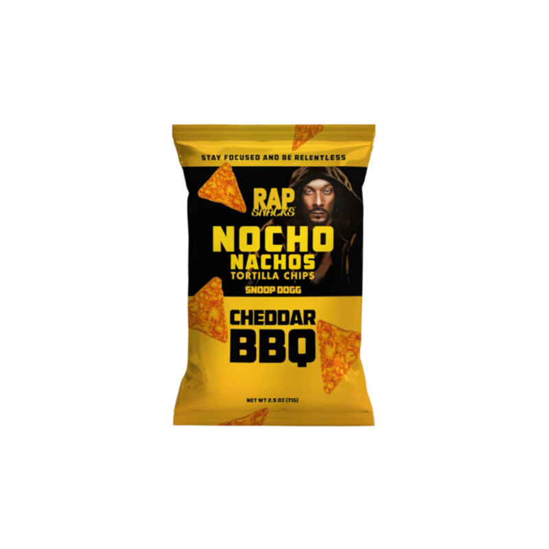 Rap Snacks Snoop Dogg Nocho Nachos Cheddar BBQ Tortilla Chips (71g