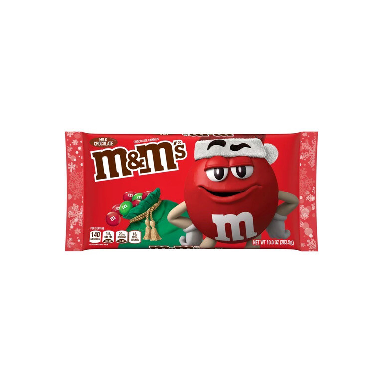 M&M’s Christmas Milk Chocolate Green & Red Chocolate Candies (283g