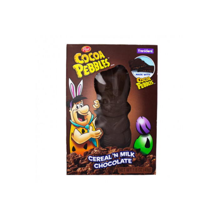 Frankford Post Cocoa Pebbles Easter Cereal ‘N Milk Chocolate Bunny (45g