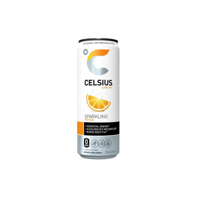 Celsius Energy Drink Sparkling Orange Can (355ml) - America