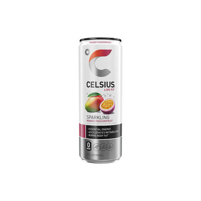 Celsius Energy Drink Sparkling Mango Passionfruit Can (355ml) - America