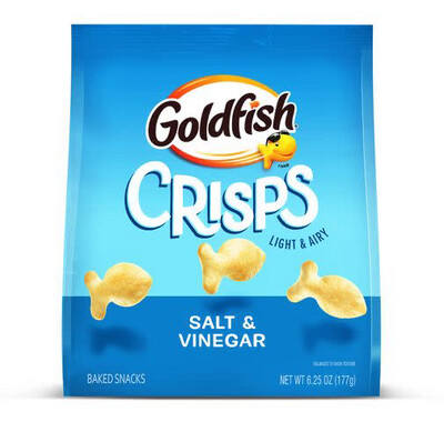Goldfish Crisp Salt And Vinegar 117g - America