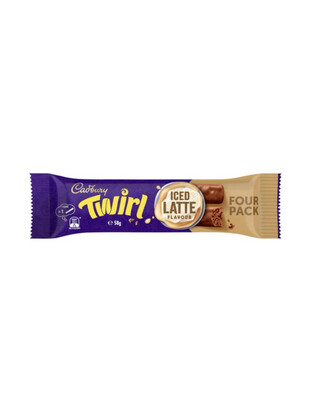 Cadbury Twirl Iced Latte King Size 4 Pack 58g - Australia
