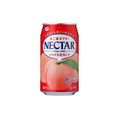 Fujiya Nectar Peach Juice Can (350ml) - Japan