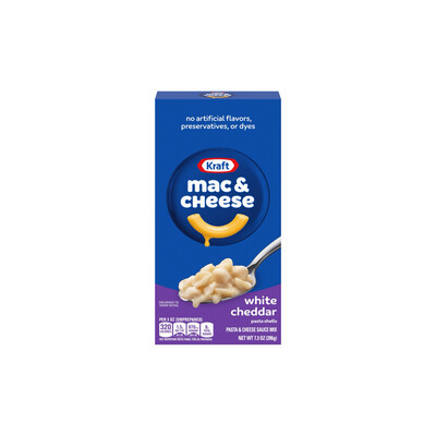 Kraft Mac & Cheese White Cheddar Dinner (206g) - America