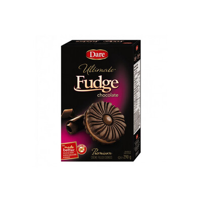 Dare Ultimate Fudge Chocolate Premium Crème Filled Cookies (290g) - Canada