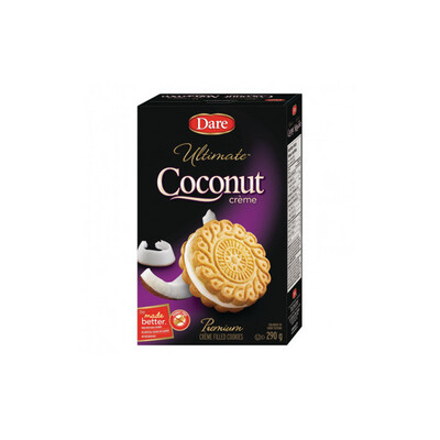 Dare Ultimate Coconut Crème Premium Crème Filled Cookies (290g) - Canada