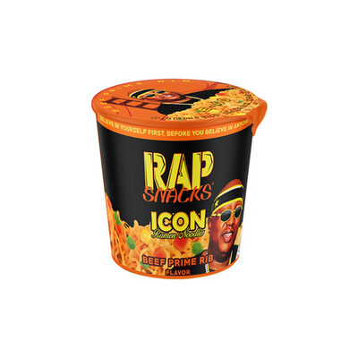 Rap Snacks Icon Ramen Noodles E-40 Beef Prime Rib Cup (64g) - America