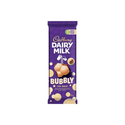 Cadbury Dairy Milk Bubbly Top Deck (87g) - South Africa