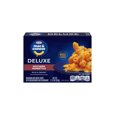 Kraft Mac & Cheese Deluxe Southern Homestyle Macaroni & Cheese Sauce (333g) - America