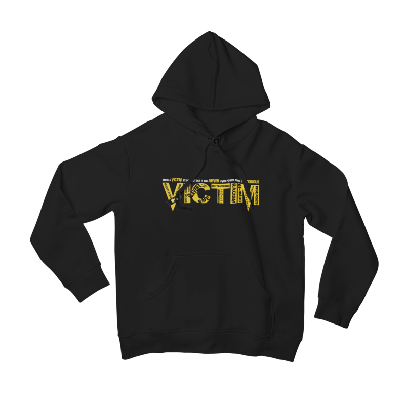 Caution Victim Hoodie