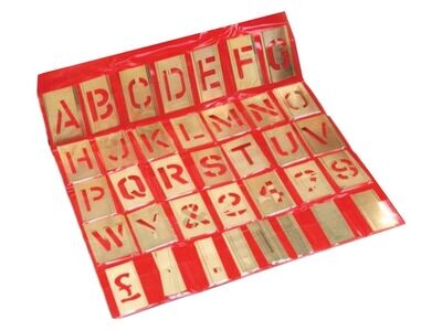 76 pcs. Interlocking Metal Stencil Set