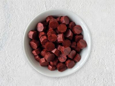 Sealing Wax Beads in Glass Bottle - Pomegranate