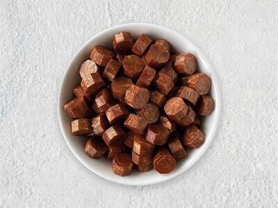 Sealing Wax Beads in Glass Bottle - Coffee-Gold