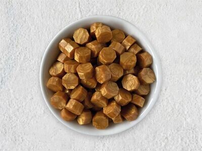 Sealing Wax Beads in Glass Bottle - Gold