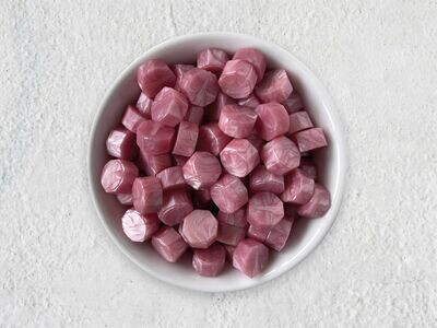 Sealing Wax Beads in Glass Bottle - Pearl Pink