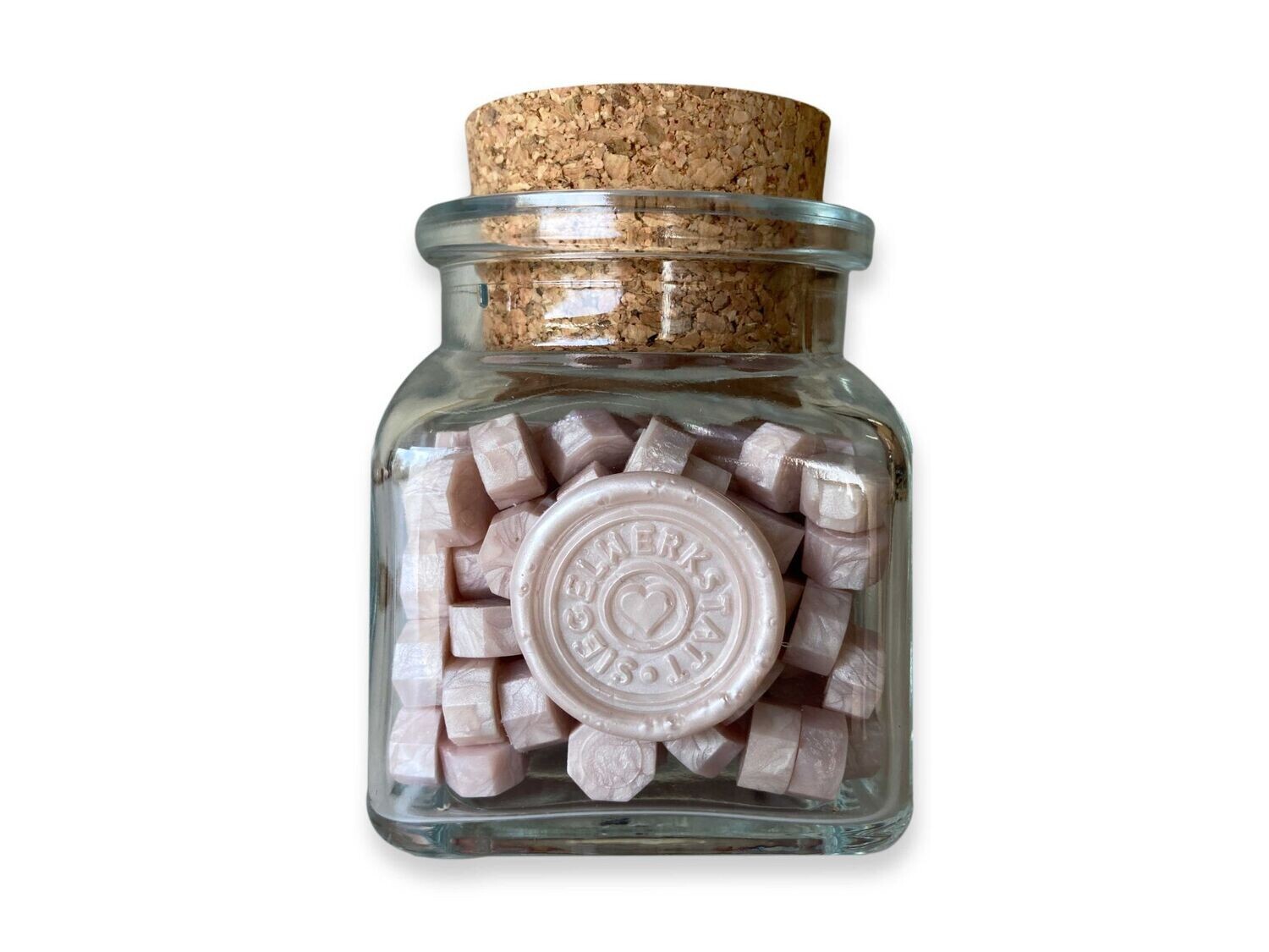 Sealing Wax Beads in Glass Bottle - Lotus