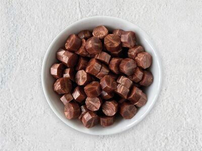 Sealing Wax Beads in Glass Bottle - Peach-Gold