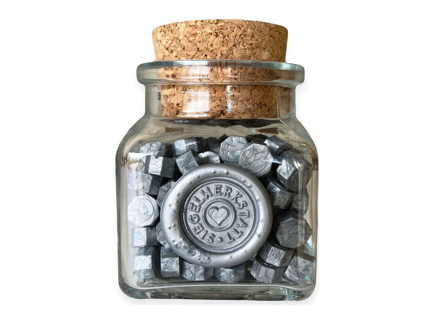 Silver Bottle Seal Wax Beads