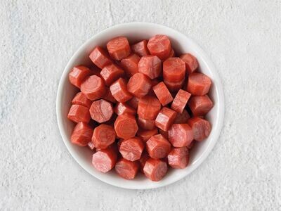 Sealing Wax Beads in Glass Bottle - Salmon