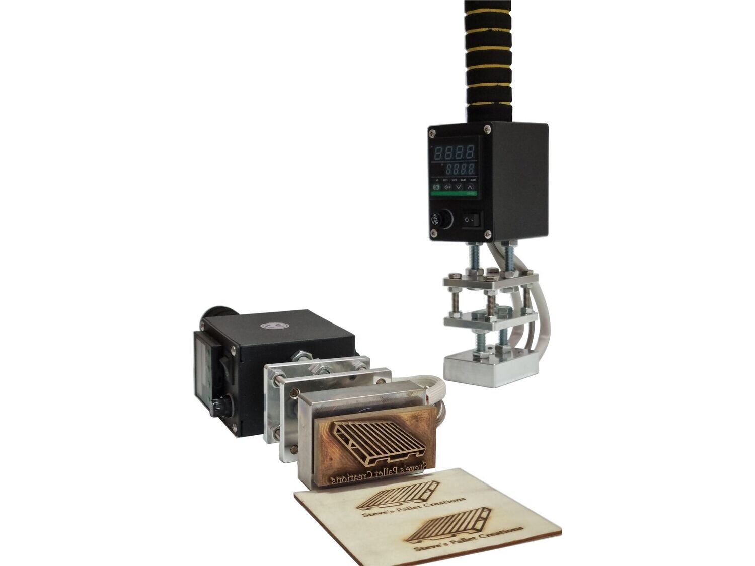 Electric branding iron for leather