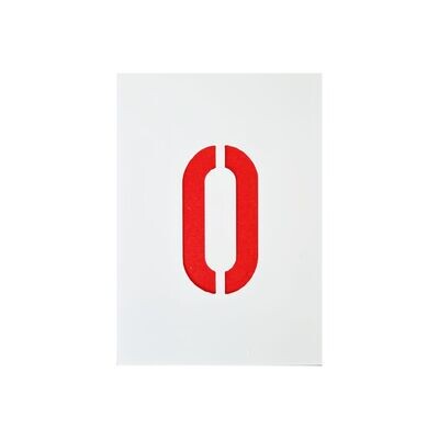 Plastic Numbers Stencil Set