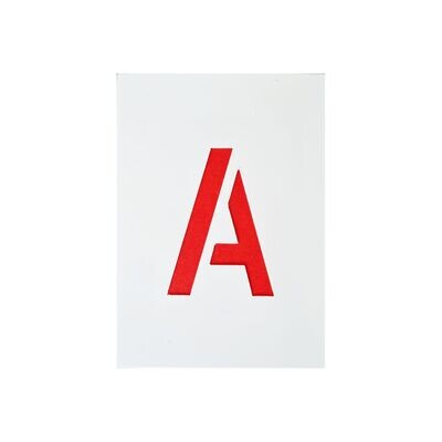 Stencil in plastica lettere A-Z