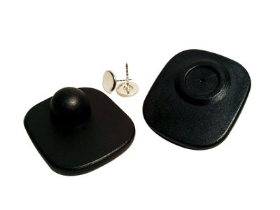 Anti theft hard tag - Mini Square - RF 8.2 MHz