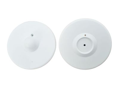 Anti theft hard tag - Round R58 white - RF 8.2 MHz