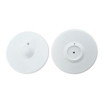 Anti theft hard tag - Round R58 white - RF 8.2 MHz