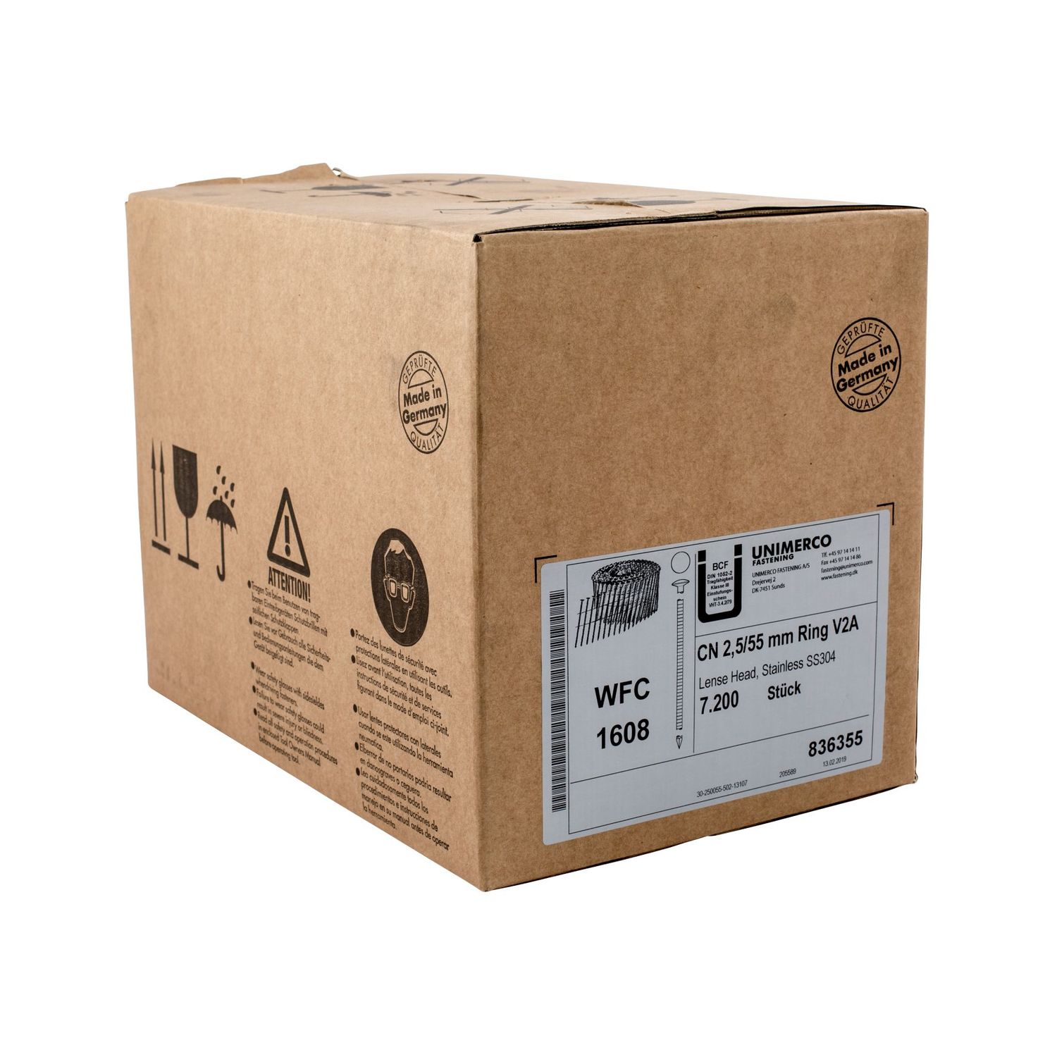 Tjep CN 25/55 Coil Nail - 2.5 x 55 - Stainless Steel