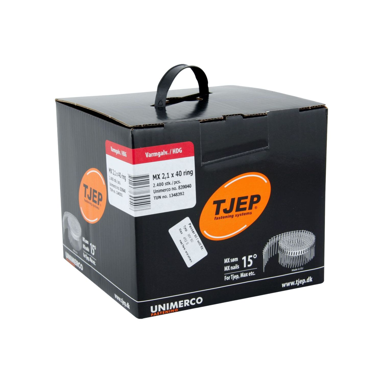 Tjep MX 21/40 Coil Nail - 2.1 x 40 - hot dip galvanized