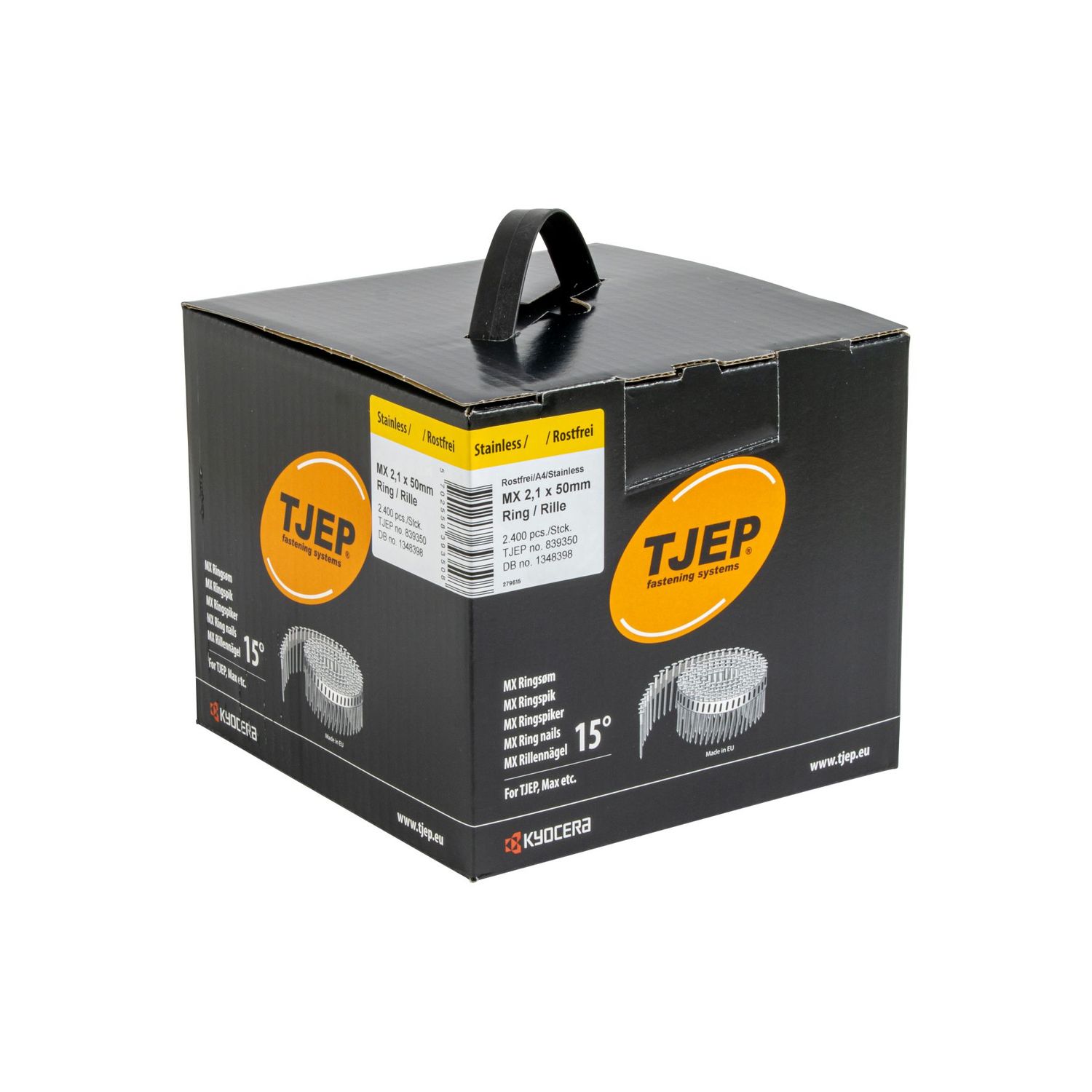 Tjep MX 21/50 Coil Nail - 2.1 x 50 - stainless steel
