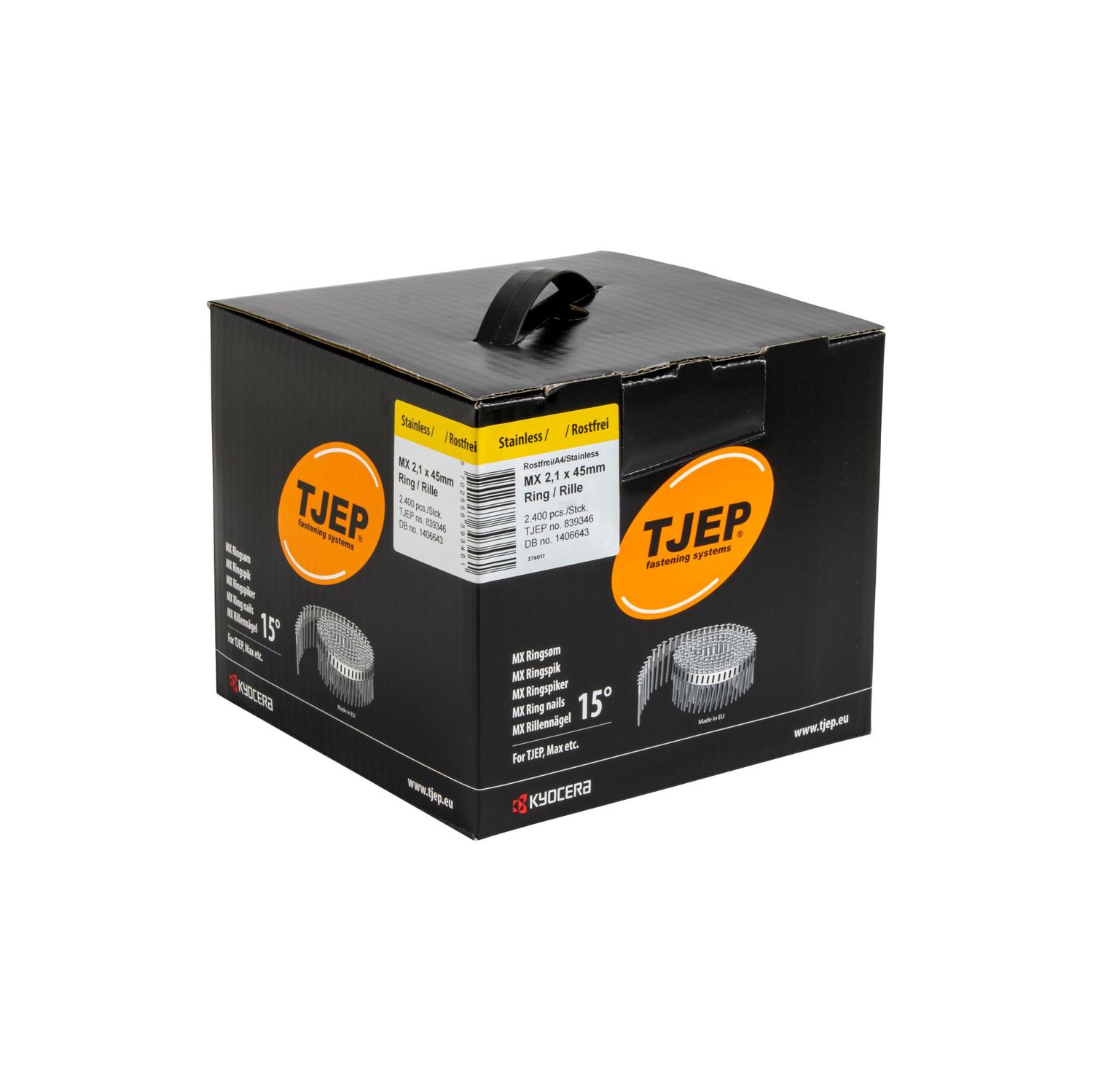 Tjep MX 21/45 Coil Nail - 2.1 x 45 - V4A stainless steel