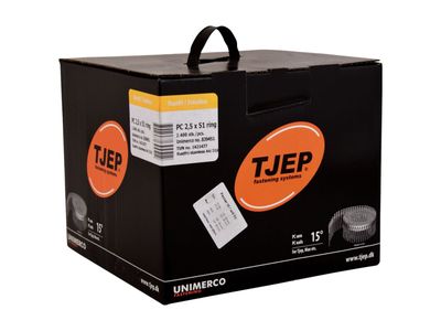 Tjep Coil Nails PC 25/51 - plastic collated - V4A stainless steel