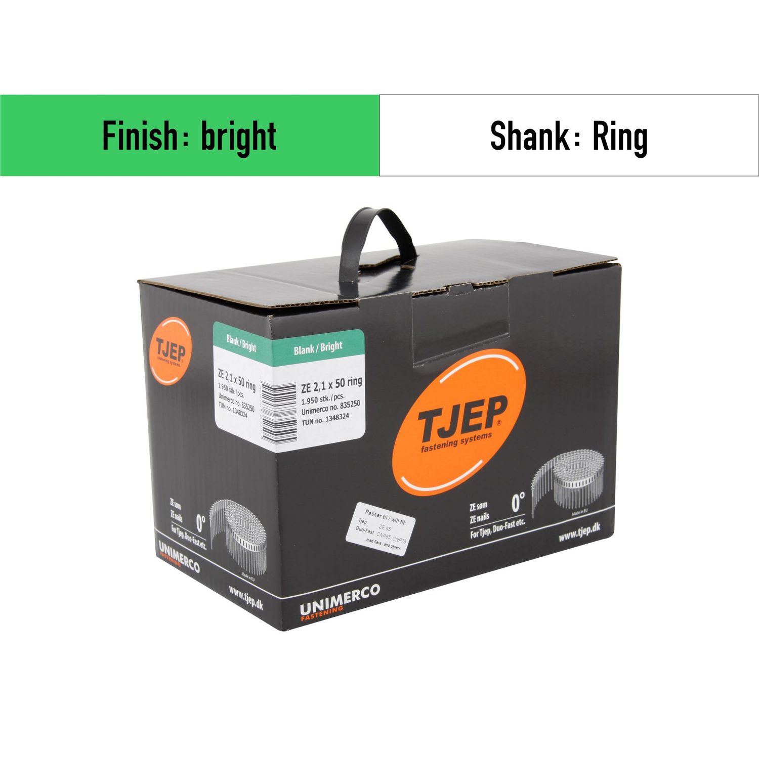 Tjep ZE 21/50 - 835250 - coil nails bright