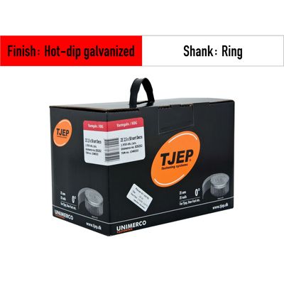 Tjep ZE 25/50 - 835252 - coil nails hot-dip galvanized Decra black