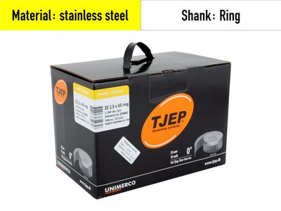 Tjep ZE 25/50 - 835450 - coil nails V2A stainless steel