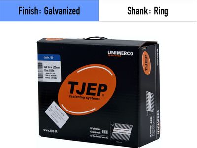 Tjep GR Strip Nails - Galvanized - Ring shank