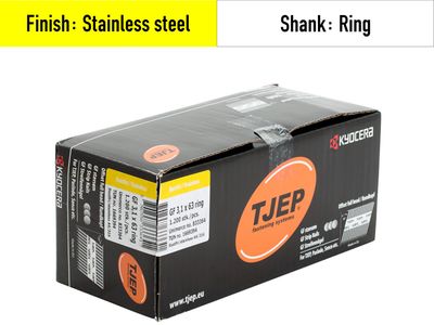 Tjep GF 31/63 Strip Nails - 833364 - V4A stainless steel