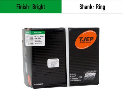 Tjep GR 28/50 Strip Nails - 834350 - bright - ring shank
