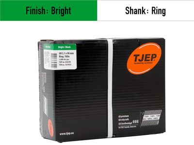 Tjep GR 31/98 Strip Nails - 834398 - bright - ring shank