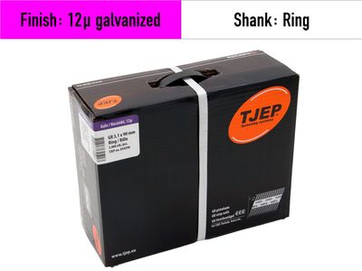 Tjep GR 31/90 Strip Nails - 834590 - 12µ galvanized - ring shank
